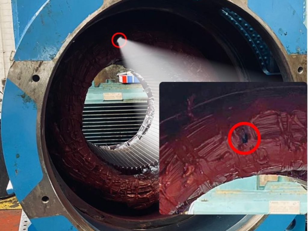 AC Motor Rewind Before Pic