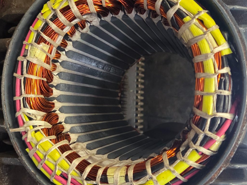 AC Motor Rewind Finished Pic