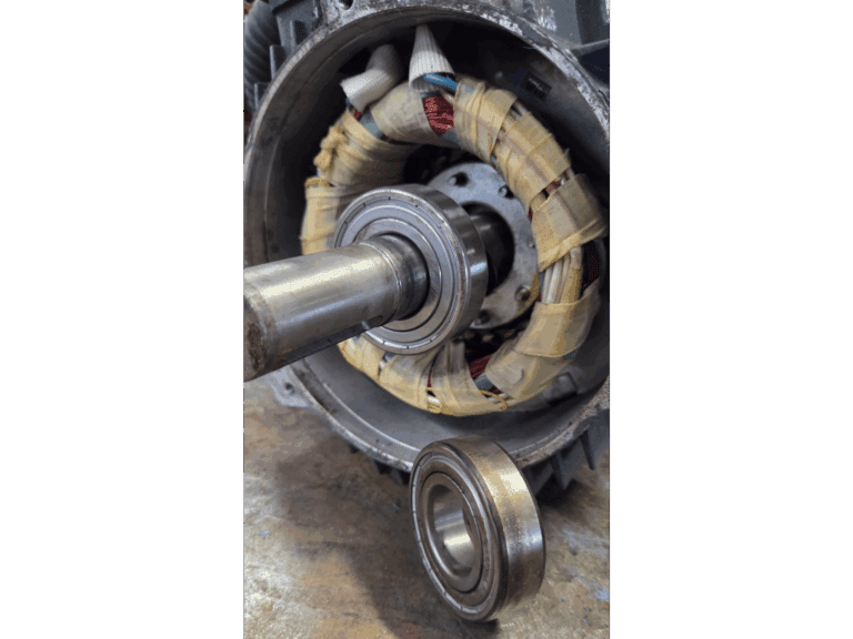 AC motor servicing front view