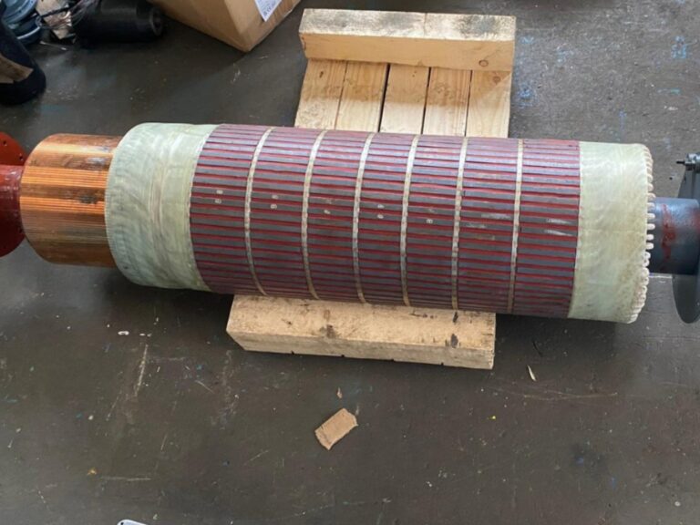 DC Armature Repaired Side View