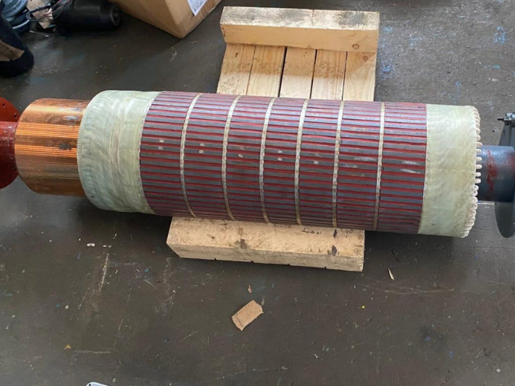 DC Armature Repaired Side View