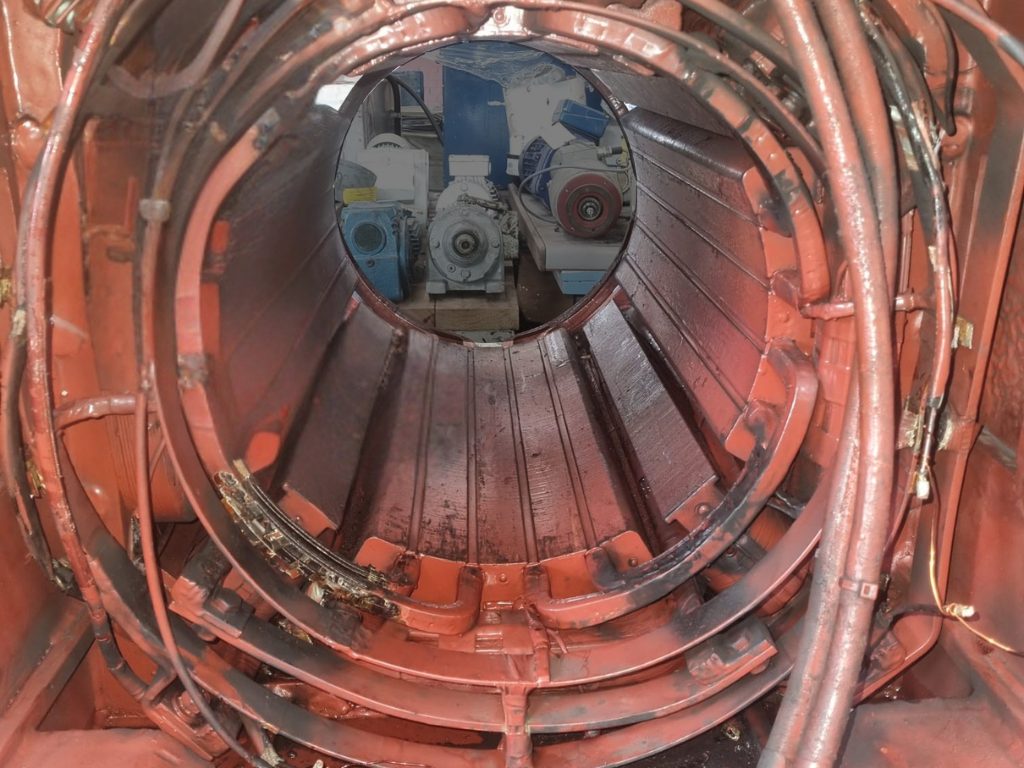 DC Stator Rewind Before Picture