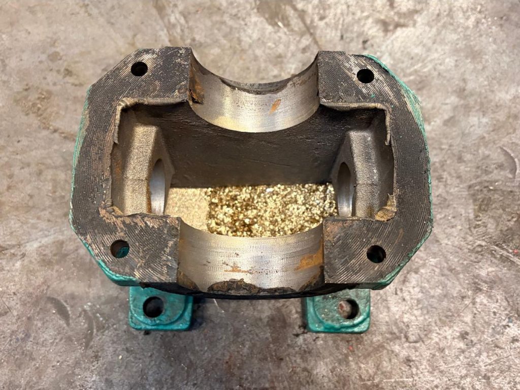 Worn Gear Top Gearbox View