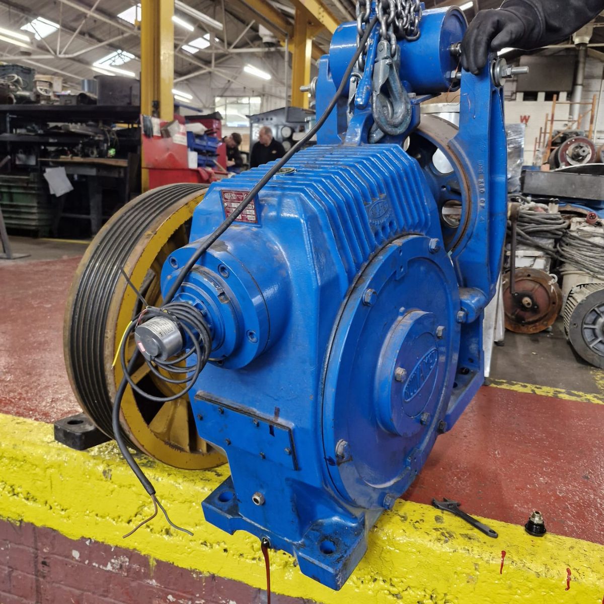 Gearbox Oil Being Drained